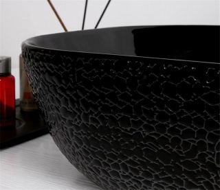 Раковина CeramaLux  D1302H004  черная 50 см